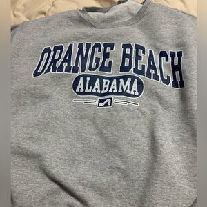 Orange beach sweat shirt